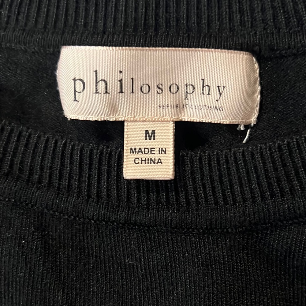 Philosophy Black Sweater